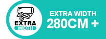 Extra breiter Stoff mit mehr als 150 cm Breite
